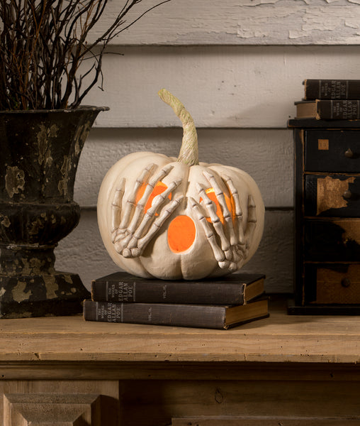 Peek-a-Boo Pumpkin White