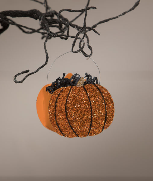 Glittered Pumpkin Bucket