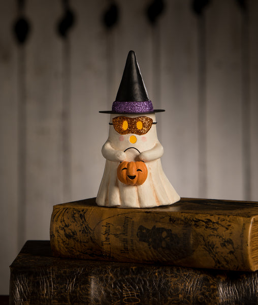Witchy Ghost with Pumpkin