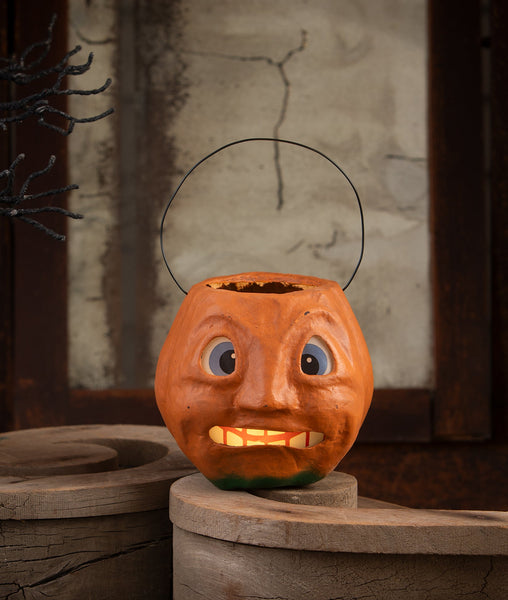 Scary Vintage Pumpkin Bucket Medium
