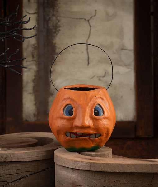 Scary Vintage Pumpkin Bucket Medium