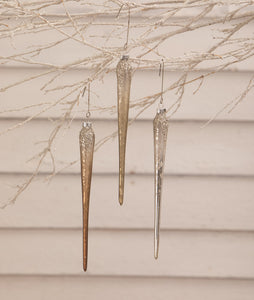 Metallic Ombre Icicle Ornaments S3