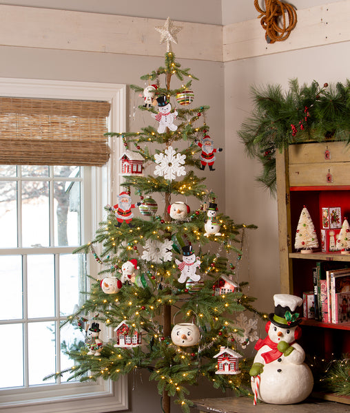 Snowman Santa Ornament