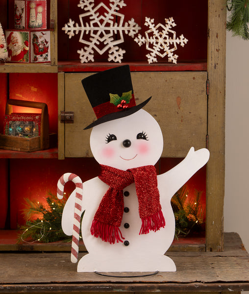Large Jolly Tin Snowman