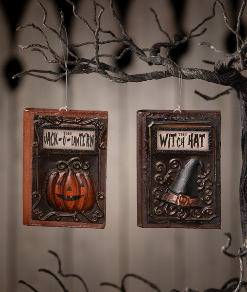 Witch Hat Book Ornament