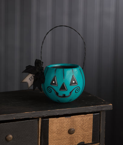 Small Blue Pumpkin Bucket