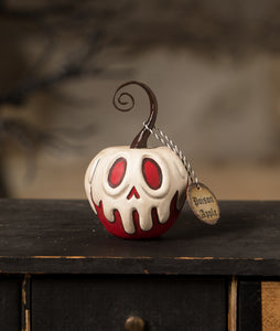 Red Apple With White Poison Ornament Mini