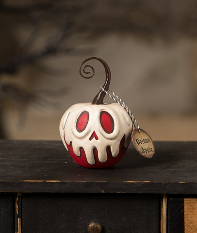 Red Apple With White Poison Ornament Mini