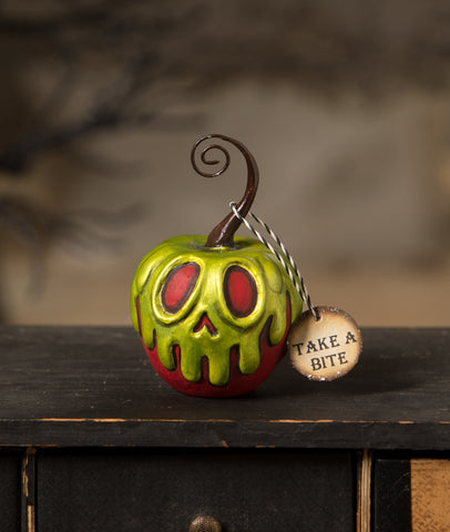 Red Apple With Green Poison Ornament Mini