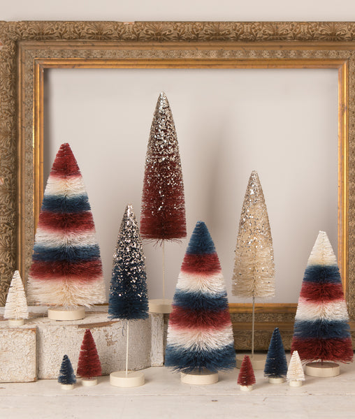 Old Glory Mini Bottle Brush Trees S6