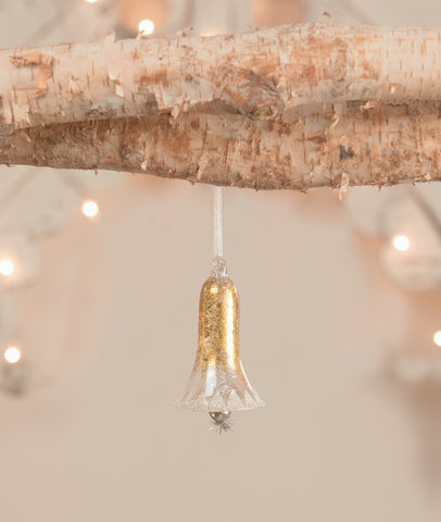 Metallic Gold Bell Ornament