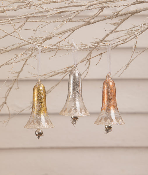 Metallic Gold Bell Ornament