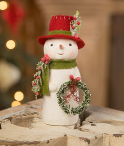 Snowman with Wreath