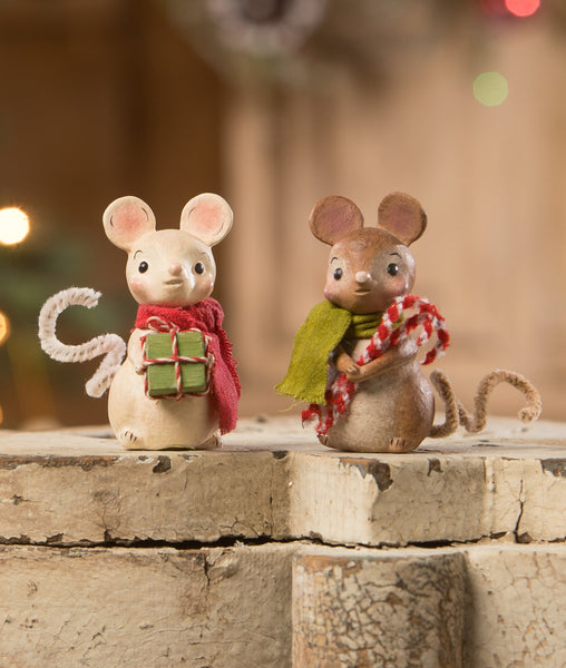 Little Mouse with Candy Canes