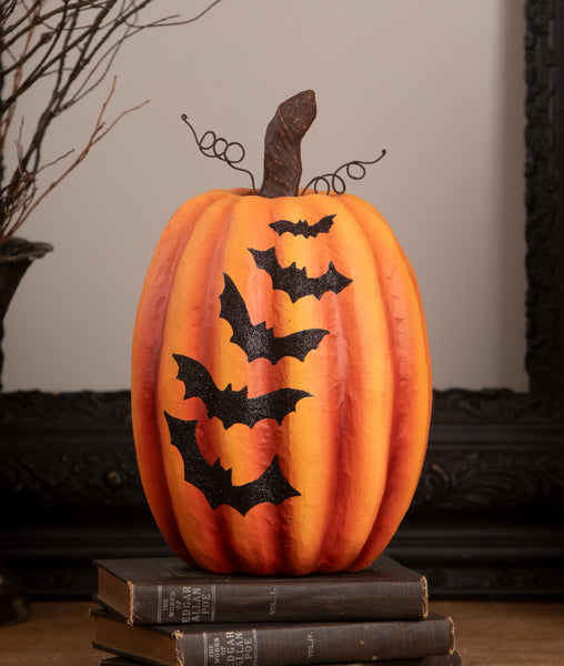 Pumpkin with Bats