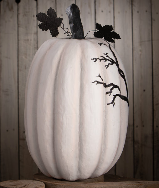 Black & White Raven Pumpkin