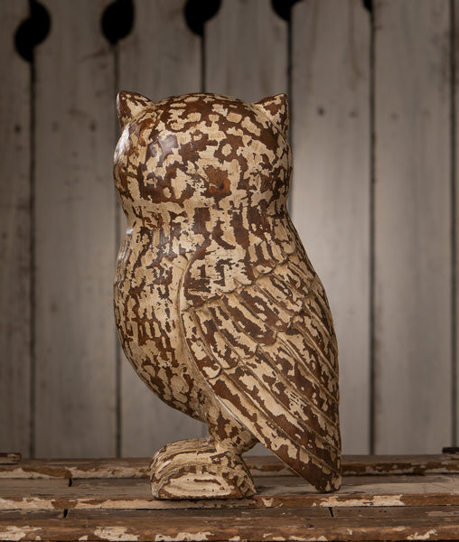 Handcarved 12" Wise Owl