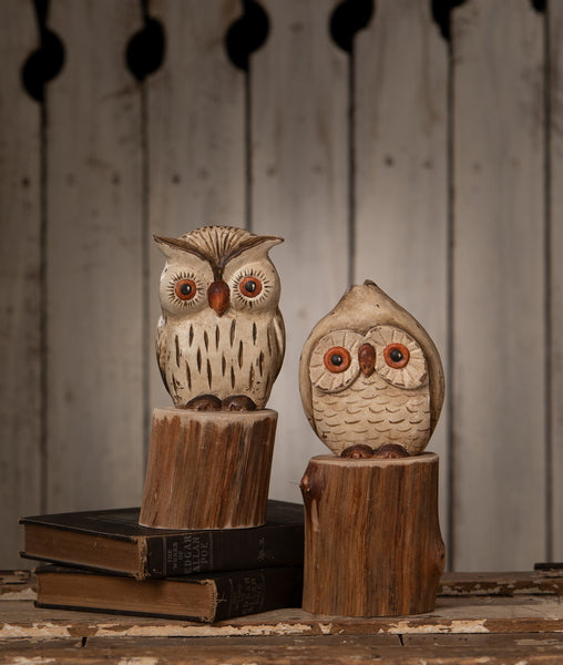 Handcarved 9" Hoot Owl