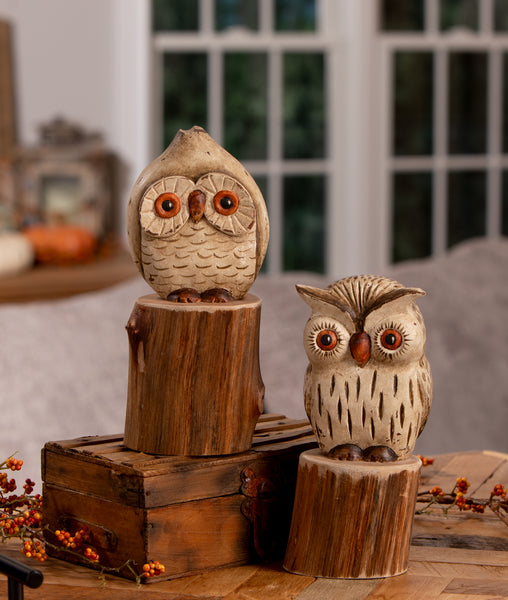 Handcarved 9" Hoot Owl