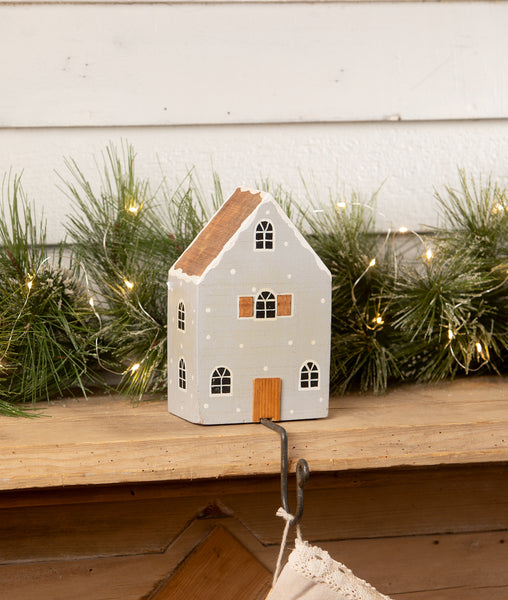 Gray House Stocking Holder