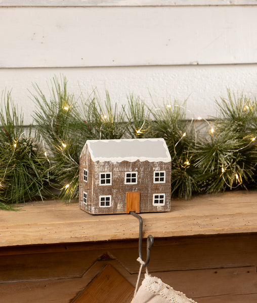 Log Cabin Stocking Holder