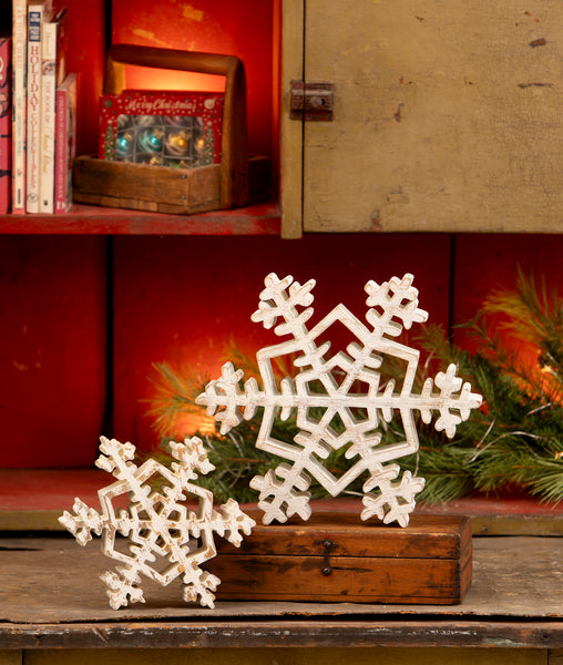Wooden 10" Snowflake