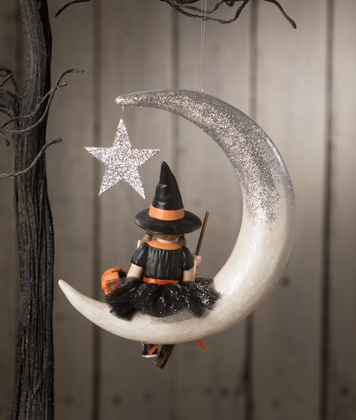 Little Fraya Witch on Moon