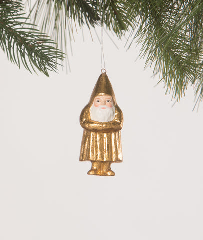 Mini Belsnickle Gold Ornament