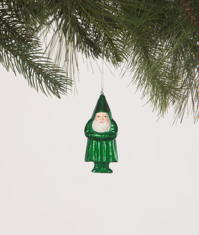 Mini Belsnickle Emerald Ornament