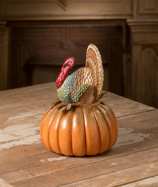 Traditional Turkey On Pumpkin