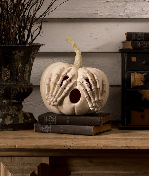 Peek-a-Boo Pumpkin White