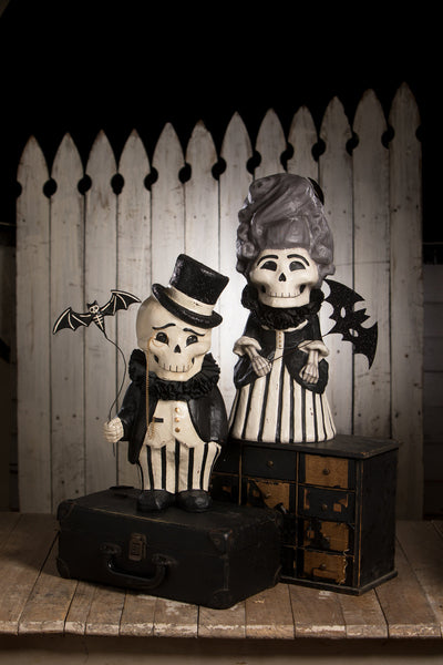 Dapper Desmond Skelly Large Paper Mache