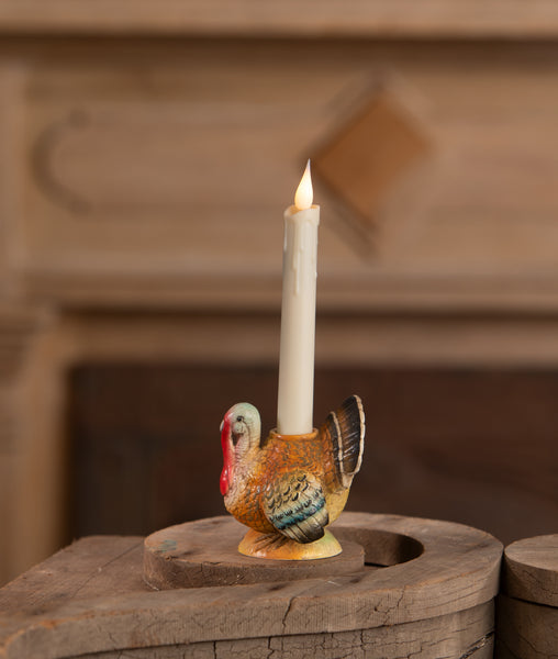 Vintage Turkey Candlestick