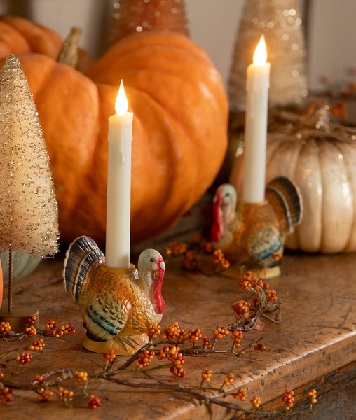 Vintage Turkey Candlestick