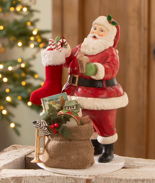 Santa Filling the Stocking