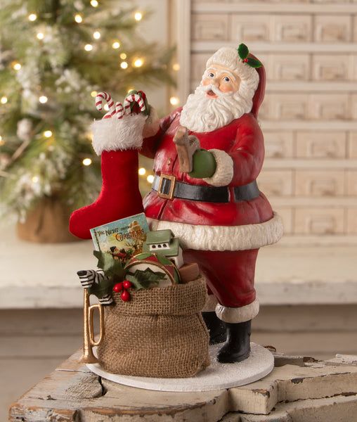 Santa Filling the Stocking