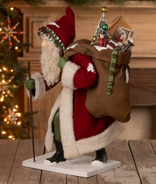 Old St. Nick with Bag of Toys
