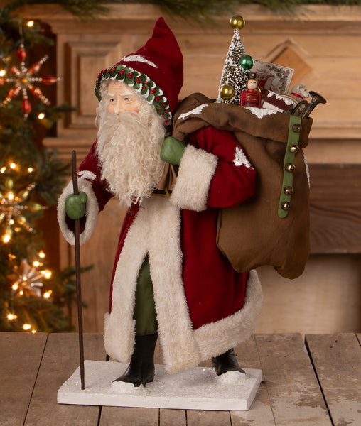 Old St. Nick with Bag of Toys