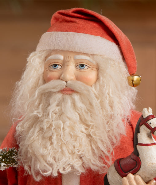 Vintage Santa with Toy Horse