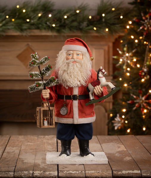 Vintage Santa with Toy Horse