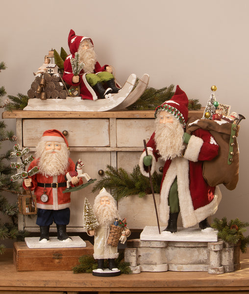 Santa on Log Sled