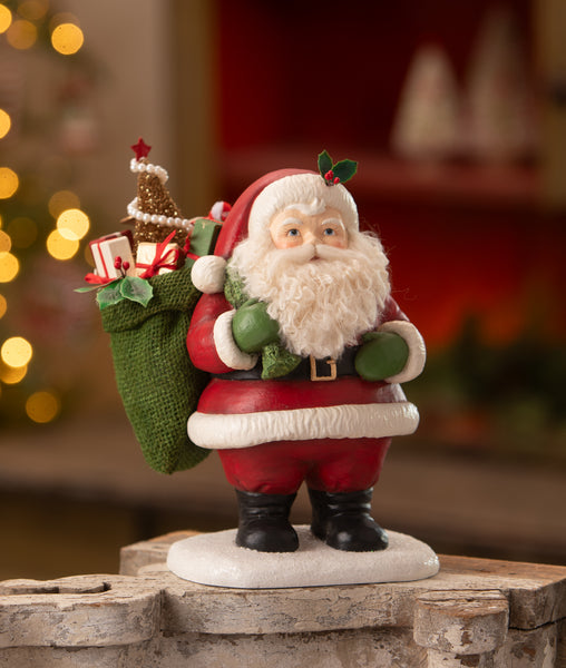 Jolly Retro Santa Claus