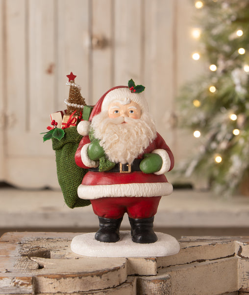 Jolly Retro Santa Claus
