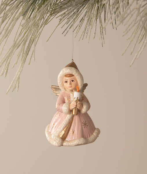 Pastel Angel Holding Candle