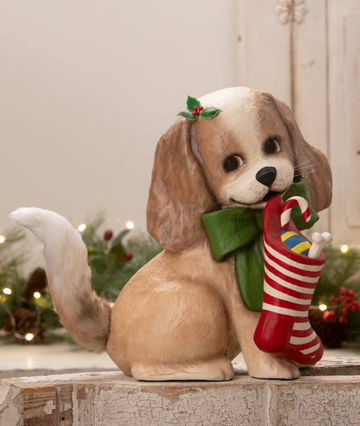Frankie Puppy with Stocking