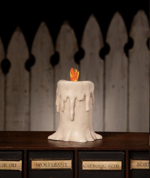 Tall Flam'in Candle Luminary