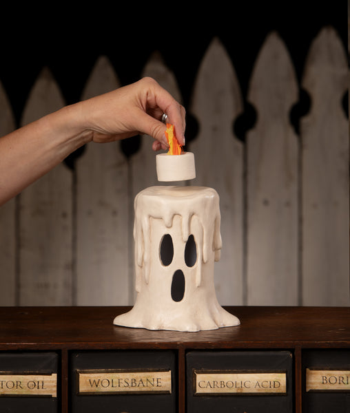Tall Flam'in Candle Luminary