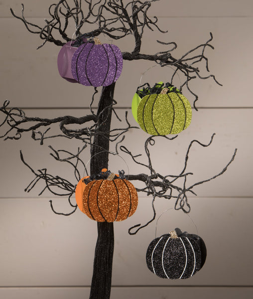 Glittered Pumpkin Bucket