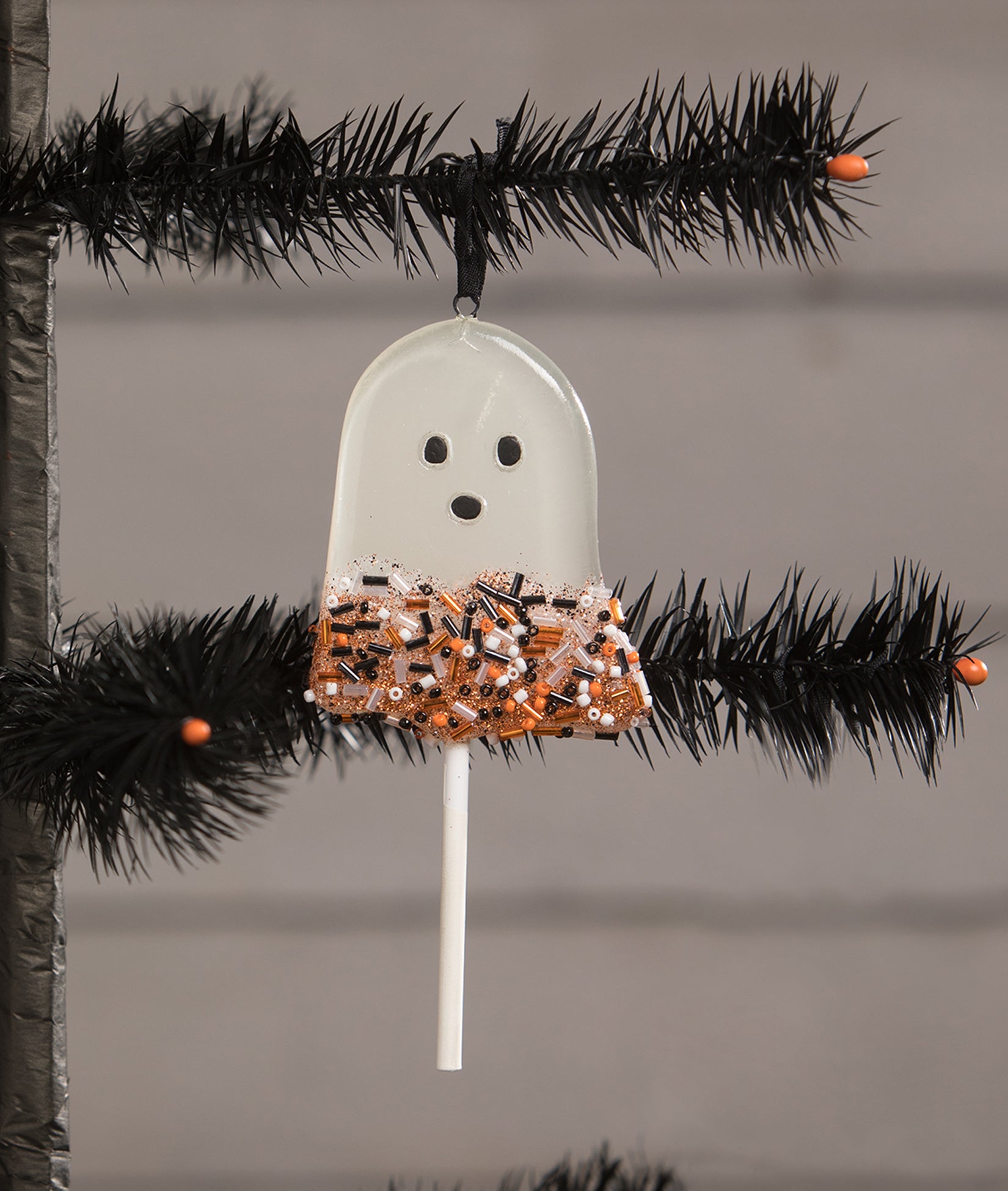 Ghostie Boy Lollipop Ornament