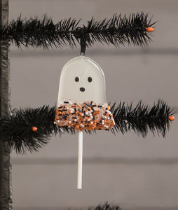 Ghostie Boy Lollipop Ornament